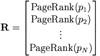 Это делает PageRank особенно элегантной метрикой: собственный вектор